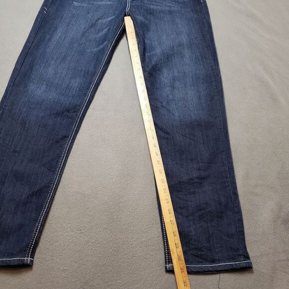 Free Culture Gemstone bling embroidered Size 22 Dark Wash Jeans flap pocket - Picture 11 of 11